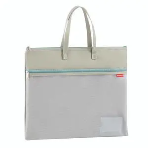 A4 Mesh File Bag, Double Pocket Zipper Pouch, Muted Green | Large Zipper File Pouch for Documents, Books and Puzzles, with Clear Mesh Front, Name Label and Water-Resistant Interior A4 Mesh File Bag, Double Pocket Zipper Pouch, Muted Green | Large Zipper File Pouch for Documents, Books and Puzzles, with Clear Mesh Front, Name Label and Water-Resistant Interior