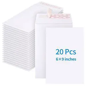 20 Pack Catalog Envelopes Self Seal, 6 x 9 Inches Mailing Envelopes | White Manila Envelopes for Mailing, Organize, Storage, Home, Office 20 Pack Catalog Envelopes Self Seal, 6 x 9 Inches Mailing Envelopes | White Manila Envelopes for Mailing, Organize, Storage, Home, Office