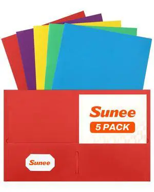 Folders with Pockets, 5 Pack Paper Folders with Pockets, Pocket Folders Fit Letter Size Paper, 5 Assorted Colors for Office, Home, Business, School Supplies Folders with Pockets, 5 Pack Paper Folders with Pockets, Pocket Folders Fit Letter Size Paper, 5 Assorted Colors for Office, Home, Business, School Supplies