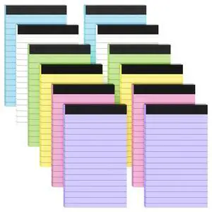 Colored Note Pads 12 Pack Small Notepad 3x5 In Mini Notepads Pocket Notepad | Memo Pad Easy Tear Small Note Pads,Server Lined Paper,30 Sheet/Notepad, Portable Memo Notepad for Home Schoo Colored Note Pads 12 Pack Small Notepad 3x5 In Mini Notepads Pocket Notepad | Memo Pad Easy Tear Small Note Pads,Server Lined Paper,30 Sheet/Notepad, Portable Memo Notepad for Home Schoo