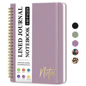 Lined Spiral Notebook for Work Hardcover Spiral Journal College Ruled | Purple, 5.7" x 7.9" Spiral Journals for Writing, Work Notebooks, Note taking and Office School Supplies, 140 Pages Lined Spiral Notebook for Work Hardcover Spiral Journal College Ruled | Purple, 5.7" x 7.9" Spiral Journals for Writing, Work Notebooks, Note taking and Office School Supplies, 140 Pages