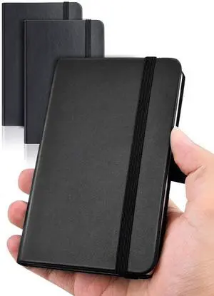 Pocket Notebook, Small Notebook, 2-Pack Total 320 Pages,3.7" x 5.7" Pocket Notebook (2 Pack, Black1) | small notepad mini notebook Total 320 Pages Pocket Notebook, Small Notebook, 2-Pack Total 320 Pages,3.7" x 5.7" Pocket Notebook (2 Pack, Black1) | small notepad mini notebook Total 320 Pages