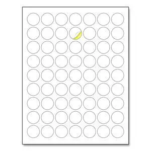 1 inch Round Labels Printable Circle Stickers - 8.5" x 11", 30 Sheets | Laser/Inkjet Printing, comes with Print Templates 1 inch Round Labels Printable Circle Stickers - 8.5" x 11", 30 Sheets | Laser/Inkjet Printing, comes with Print Templates