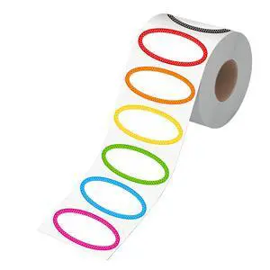 500 Removable Freezer Pantry Canning Labels, 8 Colorful Polka Borders, Water Oil Resistant with Perforation Line for Food Containers Jars Kitchen Restaurant Storage Organization 500 Removable Freezer Pantry Canning Labels, 8 Colorful Polka Borders, Water Oil Resistant with Perforation Line for Food Containers Jars Kitchen Restaurant Storage Organization