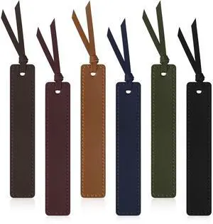 6 Pcs Leather Bookmark with Tassel, Classic Style Bookmark, 0.05 Inches Thin Handmade Stitched Bookmarks for Men, Book Marks for Reading, Gifts for Book Lovers, Readers (Dark Retro) 6 Pcs Leather Bookmark with Tassel, Classic Style Bookmark, 0.05 Inches Thin Handmade Stitched Bookmarks for Men, Book Marks for Reading, Gifts for Book Lovers, Readers (Dark Retro)
