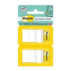 Flags, 1 x 1.7 in, White, 2 Dispensers, 50 Flags/Dispenser | Removable Page Markers for Planners, Journals, and Calendars Flags, 1 x 1.7 in, White, 2 Dispensers, 50 Flags/Dispenser | Removable Page Markers for Planners, Journals, and Calendars