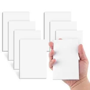 8 Pack Note Pads 3x5, Blank Server Notepad Scratch Pads, 50 Sheets Each | 80 GSM Thick White Paper for Writing, Quick Notes, Grocery Shopping Lists, Small Mini Memo Notebook for Home and Office 8 Pack Note Pads 3x5, Blank Server Notepad Scratch Pads, 50 Sheets Each | 80 GSM Thick White Paper for Writing, Quick Notes, Grocery Shopping Lists, Small Mini Memo Notebook for Home and Office