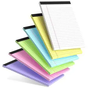Small Note Pads 5x8" 6 Vibrant Colors Notepad, College Ruled, 30 Sheets Each | Perfect for Work, School & Creative Notes! Legal Pads 5 x 8 Perforated Narrow Ruled Pads of Paper (Multicolor 6) Small Note Pads 5x8" 6 Vibrant Colors Notepad, College Ruled, 30 Sheets Each | Perfect for Work, School & Creative Notes! Legal Pads 5 x 8 Perforated Narrow Ruled Pads of Paper (Multicolor 6)