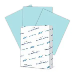Colored Paper, 24 lb Blue Printer Paper, 8.5 x 11 - Made in the USA, Pastel Paper, 103671R-1 Ream (500 Sheets) Colored Paper, 24 lb Blue Printer Paper, 8.5 x 11 - Made in the USA, Pastel Paper, 103671R-1 Ream (500 Sheets)