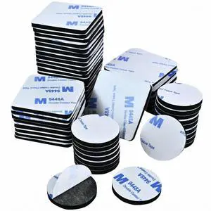 Double Sided Foam Tape,Heavy Duty Mounting Tape,56Pcs 3mm thickness Self-Adhesive Tape,Super-Sticky Black Strong Pads Include Square Round,Waterproof for Walls Door Wood Metals Glass Papers (Black) Double Sided Foam Tape,Heavy Duty Mounting Tape,56Pcs 3mm thickness Self-Adhesive Tape,Super-Sticky Black Strong Pads Include Square Round,Waterproof for Walls Door Wood Metals Glass Papers (Black)