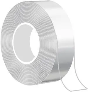 Double Sided Tape Heavy Duty, 0.6in.x 240 in. Extra Wide Clear Nano Mounting Tape, Removable Traceless Two Sided Adhesive Tape, Strong Grip Double Sided Tape Heavy Duty, 0.6in.x 240 in. Extra Wide Clear Nano Mounting Tape, Removable Traceless Two Sided Adhesive Tape, Strong Grip