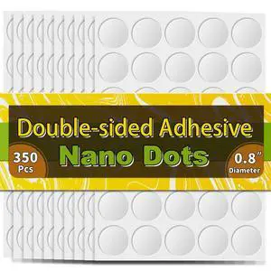 350Pcs Double Sided Adhesive Dots, 0.8" Clear Removable Sticky Adhesive Mounting Putty, Waterproof No Trace Dots Adhesive Putty for Poster Picture Festival Decoration Museum (20mm) 350Pcs Double Sided Adhesive Dots, 0.8" Clear Removable Sticky Adhesive Mounting Putty, Waterproof No Trace Dots Adhesive Putty for Poster Picture Festival Decoration Museum (20mm)