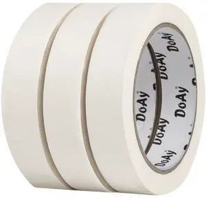 3 Pack White Masking Tape - Painters Tape 1 Inch Wide - Multi-Surface, Water Resistant, Indoor & Outdoor Use - 270FT Total - Artist Tape for Paint, Wall, Watercolor, Car, DIY (#4010) 3 Pack White Masking Tape - Painters Tape 1 Inch Wide - Multi-Surface, Water Resistant, Indoor & Outdoor Use - 270FT Total - Artist Tape for Paint, Wall, Watercolor, Car, DIY (#4010)
