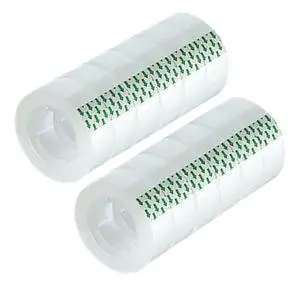 12 Rolls Transparent Tape Refills Rolls 3/4-Inch x 1000 inch, 1 inch Core, Clear Gift Wrapping Tape Refill Roll for Office, Home, School 12 Rolls Transparent Tape Refills Rolls 3/4-Inch x 1000 inch, 1 inch Core, Clear Gift Wrapping Tape Refill Roll for Office, Home, School