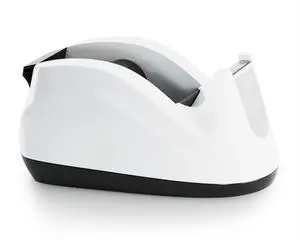 Heavy Base Nonskid Desk Tape Dispenser One-Hand Dispensing (White) Heavy Base Nonskid Desk Tape Dispenser One-Hand Dispensing (White)