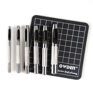 6 Pcs Leather Hollow Hole Punch Set with a Cutting Mat(1/8"-5/16") | Round Hollow Punch Set,Sharp Punch Makes Precise Holes in Leather,Paper, Rubber, Cloth, Canvas and other soft materials 6 Pcs Leather Hollow Hole Punch Set with a Cutting Mat(1/8"-5/16") | Round Hollow Punch Set,Sharp Punch Makes Precise Holes in Leather,Paper, Rubber, Cloth, Canvas and other soft materials