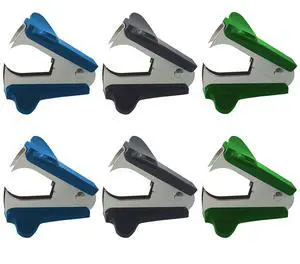 Staple Remover (6-Pack) (Assorted Colors 3) | Staple puller tool · pinch jaw style · shiny plated metal jaws · smooth spring action · bulk pack for office & school Staple Remover (6-Pack) (Assorted Colors 3) | Staple puller tool · pinch jaw style · shiny plated metal jaws · smooth spring action · bulk pack for office & school