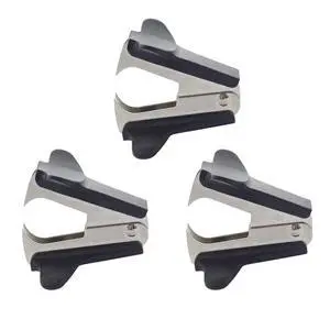 3 Pack Staple Remover Black | Easy removal, No paper tear, Durable & sturdy, Jaw type 3 Pack Staple Remover Black | Easy removal, No paper tear, Durable & sturdy, Jaw type
