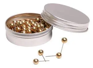 100PCS 1/4 Inch Small Round Head Map Tacks Pins for Home Office Bulletin Cork Board Use and DIY Craft Project (Gold) 100PCS 1/4 Inch Small Round Head Map Tacks Pins for Home Office Bulletin Cork Board Use and DIY Craft Project (Gold)