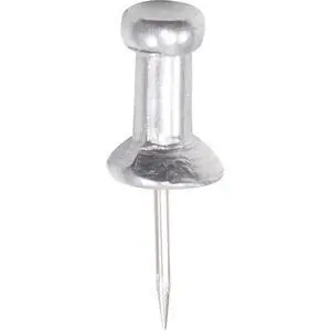 Aluminum Head Push Pins, Steel 0.38-Inch Point, Silver, 100 per Box (AVTCPAL3) | Aluminum Head with Knobbed Grip | Sharp Steel Point | Fits Corkboards and Bulletin Boards Aluminum Head Push Pins, Steel 0.38-Inch Point, Silver, 100 per Box (AVTCPAL3) | Aluminum Head with Knobbed Grip | Sharp Steel Point | Fits Corkboards and Bulletin Boards
