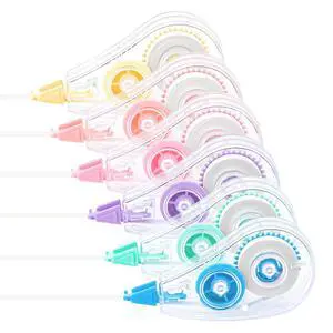 6 Pcs Correction Tape, 18.04 Ft,Tear-Resistant, 0.2 in Width | Wrong Out Correction Tape Bulk, Instant Corrections, Easy To Use Applicator, for School, Office, Note Taking, Journal 6 Pcs Correction Tape, 18.04 Ft,Tear-Resistant, 0.2 in Width | Wrong Out Correction Tape Bulk, Instant Corrections, Easy To Use Applicator, for School, Office, Note Taking, Journal