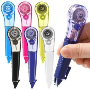 6 Pack Pen-Style Correction Tape Pens, Each 1/5" X 236" | Comfortable Correction Tape Smooth Instant Dry Application for Students School Office Supplies 6 Pack Pen-Style Correction Tape Pens, Each 1/5" X 236" | Comfortable Correction Tape Smooth Instant Dry Application for Students School Office Supplies
