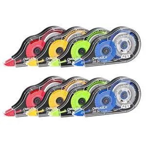 8Pcs Correction Tape, 39.3 Ft, Colored core | No Dry Time, Tear-Resistant, 0.2 in Wide, ideal for Office and School 8Pcs Correction Tape, 39.3 Ft, Colored core | No Dry Time, Tear-Resistant, 0.2 in Wide, ideal for Office and School