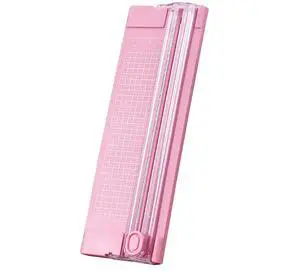 A4 Pink 10.5 Inch x 3.5 Inch Paper Cutter for Cutting Paper, Coupon, Label, Cardstock, and Scrapbooking Craft for Office and Home (Pink) A4 Pink 10.5 Inch x 3.5 Inch Paper Cutter for Cutting Paper, Coupon, Label, Cardstock, and Scrapbooking Craft for Office and Home (Pink)
