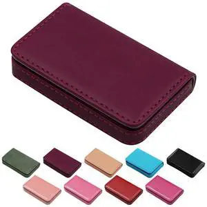 Business Credit Card Holders, Magnetic Sealing Anti Drop, PU Leather Debit Card Protector Organizer Case (Maroon Red) Business Credit Card Holders, Magnetic Sealing Anti Drop, PU Leather Debit Card Protector Organizer Case (Maroon Red)