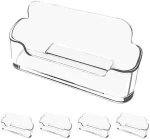 Business Card Holder for Desk - 4 Pack Acrylic Business Card Holder , Fits 30-50 Business Cards Display Business Card Stand Desktop Business Card Holders for Exhibition Business Card Holder for Desk - 4 Pack Acrylic Business Card Holder , Fits 30-50 Business Cards Display Business Card Stand Desktop Business Card Holders for Exhibition