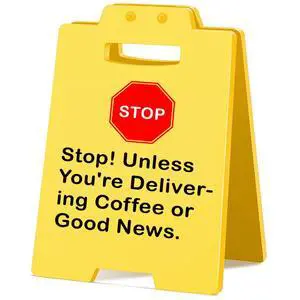 Funny Office Decor Small Fun Gag Desk Mini Caution Sign for Coworker Teammate Employee 3.9x6.3 Inch Funny Office Decor Small Fun Gag Desk Mini Caution Sign for Coworker Teammate Employee 3.9x6.3 Inch