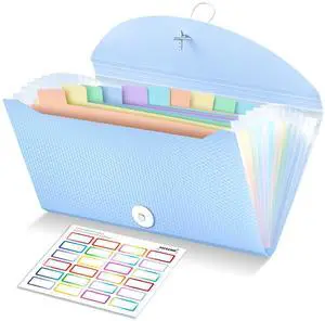 Receipt Coupon Organizer, 13 Pockets Small Accordion File Organizer with Labels for Receipt Cards, Bill Business, Coupons Storage, 10.2X 5.1 Inches Receipt Coupon Organizer, 13 Pockets Small Accordion File Organizer with Labels for Receipt Cards, Bill Business, Coupons Storage, 10.2X 5.1 Inches
