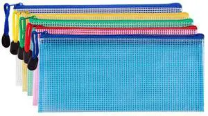 5Pcs Zipper Pouch Bags Receipt Holder Organizer for Documents and Envelopes | 5 different color, 9*3.45inch size, waterproof transparent PVC material, home, office, school and everyday storage needs 5Pcs Zipper Pouch Bags Receipt Holder Organizer for Documents and Envelopes | 5 different color, 9*3.45inch size, waterproof transparent PVC material, home, office, school and everyday storage needs