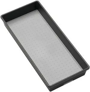 Classic 16 x 8 Storage Bin, Granite | non slip feet, rounded corners, open compartment, soft grip lining, utensils tools supplies, office craft items, woman owned Classic 16 x 8 Storage Bin, Granite | non slip feet, rounded corners, open compartment, soft grip lining, utensils tools supplies, office craft items, woman owned
