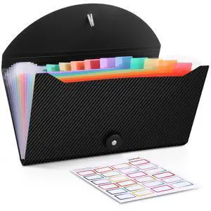 Receipt Coupon Organizer, 13 Pockets Small Accordion File Organizer with Labels for Receipt Cards, Bill Business, Coupons Storage, 10.2X 5.1 Inches Receipt Coupon Organizer, 13 Pockets Small Accordion File Organizer with Labels for Receipt Cards, Bill Business, Coupons Storage, 10.2X 5.1 Inches