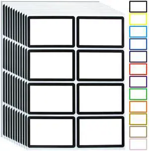 Name Tag Stickers,15 Colors Available,200pcs Black Name Tag Labels,3.5" x 2.25" Name Badges Name Tags Label for School,Party,Training,Clothing(Black) Name Tag Stickers,15 Colors Available,200pcs Black Name Tag Labels,3.5" x 2.25" Name Badges Name Tags Label for School,Party,Training,Clothing(Black)
