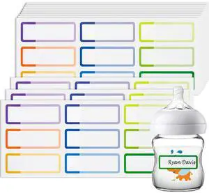 Name Labels for Kids Stuff Daycare, Waterproof Daycare Labels for School Supplies, 144 PCS Water Bottle Label, Name Tag Stickers for Day Care Essentials, Self-Laminating, Dishwasher Safe Name Labels for Kids Stuff Daycare, Waterproof Daycare Labels for School Supplies, 144 PCS Water Bottle Label, Name Tag Stickers for Day Care Essentials, Self-Laminating, Dishwasher Safe