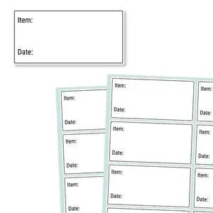 200 Pieces, 2" x 1", Removable Food Labels for Freezer Storage | Date Stickers to Write On 200 Pieces, 2" x 1", Removable Food Labels for Freezer Storage | Date Stickers to Write On