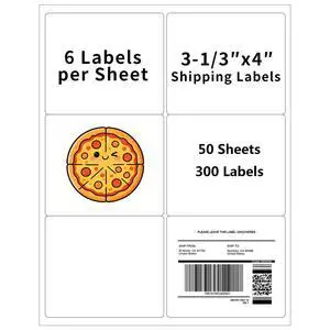 3-1/3" x 4" Shipping Labels, Printable White 6 UP Label for Laser/Inkjet Printers, Self Adhesive FBA Address Matte Mailing Label Stickers(50 Sheets, 300 Labels) 3-1/3" x 4" Shipping Labels, Printable White 6 UP Label for Laser/Inkjet Printers, Self Adhesive FBA Address Matte Mailing Label Stickers(50 Sheets, 300 Labels)