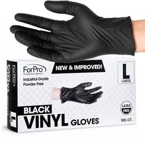Disposable Vinyl Gloves, 3.9 Mil, Powder & Latex-Free, Food Safe | Industrial Grade, Ultra Strong, Multi-Purpose Gloves | Non-Sterile, Ambidextrous Disposable Vinyl Gloves, 3.9 Mil, Powder & Latex-Free, Food Safe | Industrial Grade, Ultra Strong, Multi-Purpose Gloves | Non-Sterile, Ambidextrous