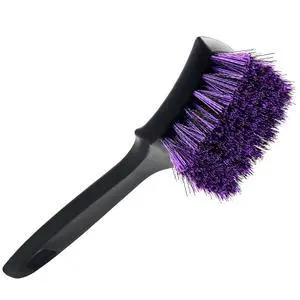 Pro Tire Cleaning Brush, Gentle Stiff Mixed Bristles,Short Handle | Scrub Brush for Tire Sidewalls, Rubber Mats & Carpets, Anti-Deformation Tyre Detailing Tool Pro Tire Cleaning Brush, Gentle Stiff Mixed Bristles,Short Handle | Scrub Brush for Tire Sidewalls, Rubber Mats & Carpets, Anti-Deformation Tyre Detailing Tool