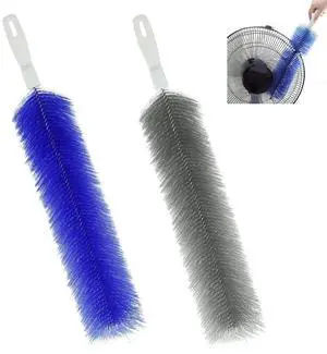 2 Pcs Cobweb Duster, Bendable Fan Cleaner Brushes Set Reusable, Plastic Microfiber Duster for Air Conditioning Shutters,Ceiling Fan, Blades, Curtains,Air Vents(BlueGray) 2 Pcs Cobweb Duster, Bendable Fan Cleaner Brushes Set Reusable, Plastic Microfiber Duster for Air Conditioning Shutters,Ceiling Fan, Blades, Curtains,Air Vents(BlueGray)