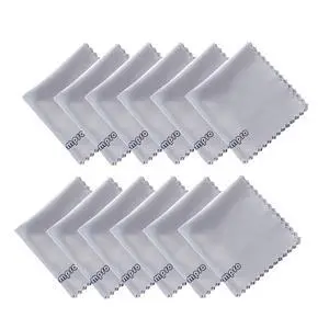 12-Pack 4.75x4.75 Microfiber Cleaning Cloth for Lens & Screen | Cleaner for iPad, Camera Lens, Eyeglass, Glass, Cell Phone, Tablet, Laptop, LCD TV & Computer Screen, Monitor, Device Surface 12-Pack 4.75x4.75 Microfiber Cleaning Cloth for Lens & Screen | Cleaner for iPad, Camera Lens, Eyeglass, Glass, Cell Phone, Tablet, Laptop, LCD TV & Computer Screen, Monitor, Device Surface