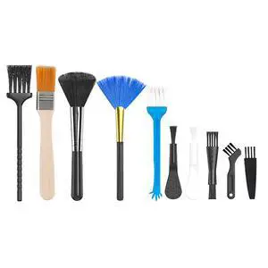 Keyboard Cleaner kit, Small Nylon Anti Static Cleaning Tool Computer Keyboard Laptop Cleaning Kit for Electronic Devices Such As Computer Motherboard Fans Dust Removal Tool (10 Pcs) Keyboard Cleaner kit, Small Nylon Anti Static Cleaning Tool Computer Keyboard Laptop Cleaning Kit for Electronic Devices Such As Computer Motherboard Fans Dust Removal Tool (10 Pcs)
