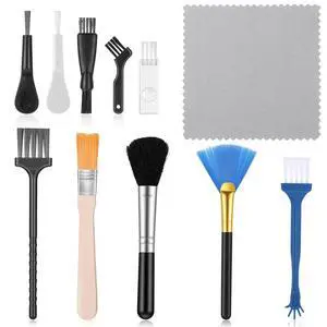Keyboard Cleaning Brush 10 Pcs Mini Anti Static Laptop Cleaning Kit | Nylon Dust Cleaning Brushes for Electronic Devices Computer Motherboard Fans Camera Small Space Keyboard Cleaning Brush 10 Pcs Mini Anti Static Laptop Cleaning Kit | Nylon Dust Cleaning Brushes for Electronic Devices Computer Motherboard Fans Camera Small Space