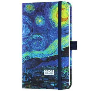 2026-2027 Pocket Planner/Calendar - 2026-2027 Calendar Weekly and Monthly from July 2026 - June 2027 with Spreads, 3.8" x 6.3", Pen Holder, Inner Pocket, Elastic Closure 2026-2027 Pocket Planner/Calendar - 2026-2027 Calendar Weekly and Monthly from July 2026 - June 2027 with Spreads, 3.8" x 6.3", Pen Holder, Inner Pocket, Elastic Closure