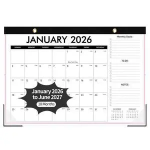 Desk Calendar 2026, 18 Months Runs from January 2026 to June 2027 Large Size 17" X 12" Monthly Wall Calendar Desktop Planner with To Do List for Home Classroom School Office(Simplicity) Desk Calendar 2026, 18 Months Runs from January 2026 to June 2027 Large Size 17" X 12" Monthly Wall Calendar Desktop Planner with To Do List for Home Classroom School Office(Simplicity)