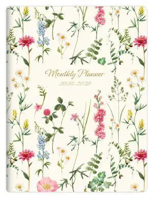 Monthly Planner May 2026 to June 2028-7" x 10" Large Calendar Book Big Size Desk Organizer for Business, School, Notes, 100 GSM Paper, Beige Wildflower Monthly Planner May 2026 to June 2028-7" x 10" Large Calendar Book Big Size Desk Organizer for Business, School, Notes, 100 GSM Paper, Beige Wildflower