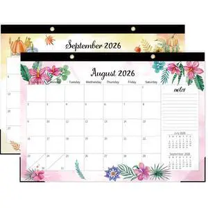 Large Desk Calendar 2026-2027, 19 Months, 17" x 11.5" | Jun 2026-Dec 2027 Desktop/Wall Calendar, Monthly Planner with Watercolor Design for Office School Home Organizing Large Desk Calendar 2026-2027, 19 Months, 17" x 11.5" | Jun 2026-Dec 2027 Desktop/Wall Calendar, Monthly Planner with Watercolor Design for Office School Home Organizing
