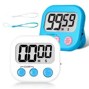 Classroom Timer for Kids Teachers 2 Pack Digital Timers Blue White | Strong Magnetic, Large Screen, Big Button, Teacher Classroom Must Haves Kitchen Timers for Cooking Egg Exercise Study Classroom Timer for Kids Teachers 2 Pack Digital Timers Blue White | Strong Magnetic, Large Screen, Big Button, Teacher Classroom Must Haves Kitchen Timers for Cooking Egg Exercise Study